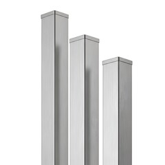 Aluminum Balusters Arranged as a Three Dimensional Bar Chart Representing Growth and Success Isolated on a Clean White Background for Construction and Design Projects