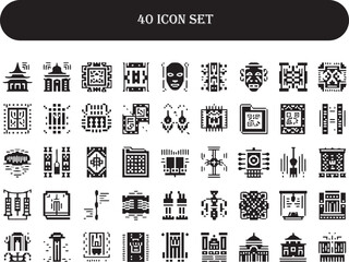 modern elevator interior and people using stairs flat design vector illustration