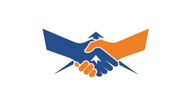 Handshake Partnership Business Agreement Illustration.