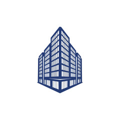 Fototapeta premium Modern Office Building Icon Architectural Design for Business and Corporate Spaces