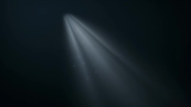 Dramatic Spotlight Beam, Dark Background, Stage Lighting Effect, Cinematic Light Ray, Abstract Glow, Atmospheric Illumination, Spotlight Beam