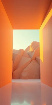 Abstract geometry defines a dimensional gateway, inviting players to decipher its essence,  mystery,  abstract