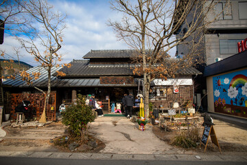 Obraz premium Yufuin, a fairytale town in Oita Prefecture, Kyushu, Japan