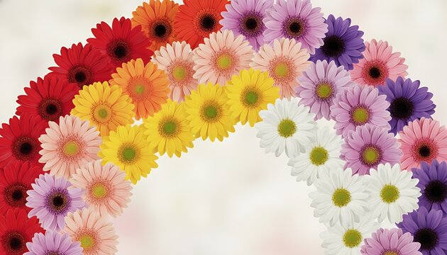 Colorful Gerbera Daisies Arch Arrangement