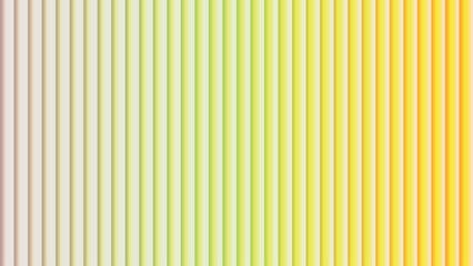 Obraz premium Vibrant lime green to bright yellow and orange vertical stripes form an energetic geometric pattern