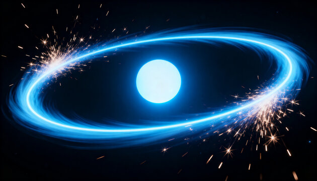 a 3d scientific visualization of a glowing hydrogen