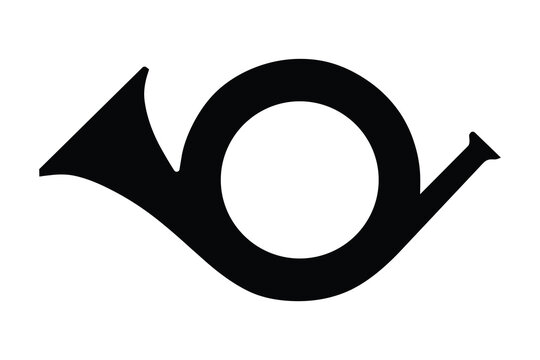 Postal Horn Icon &ndash; Traditional Post and Mail Service Symbol