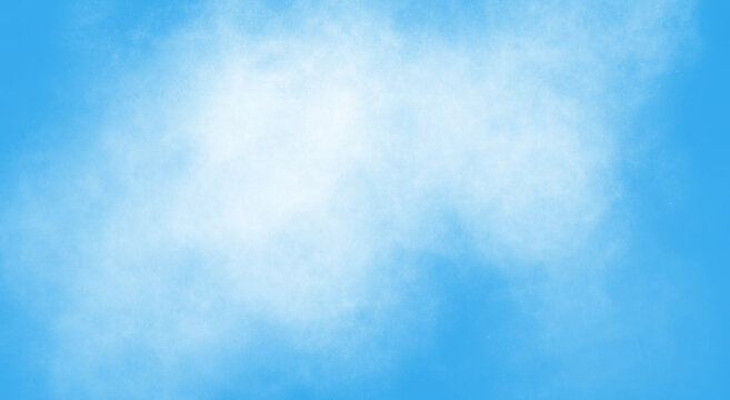 Blue Gradient Fog Texture Background, Transparent Background with Text Space, Spring Summer Concept