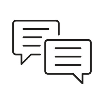 Chat Bubble Icon , Messaging Communication Symbol Vector, Dialogue Bubble Icon , Chat Talk Communication Symbol..eps