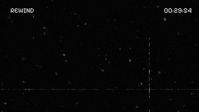 Animation VHS rewind tape ,old VHS overlay for old vintage classic retro style video with alpha channel. 4k video