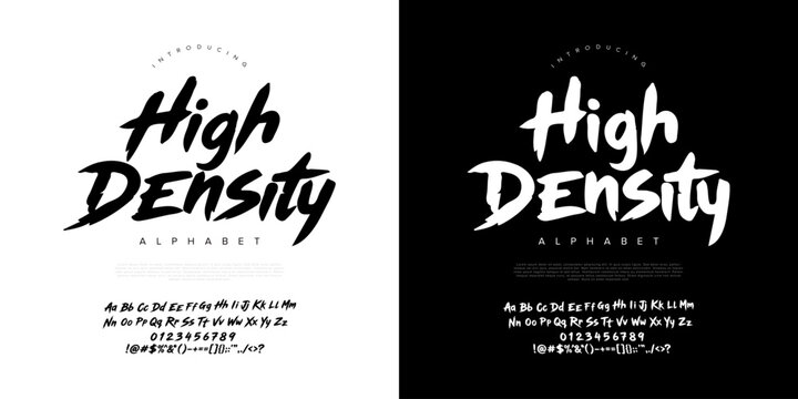 Aggressive brush font for energetic sports branding and powerful action movie poster title designs