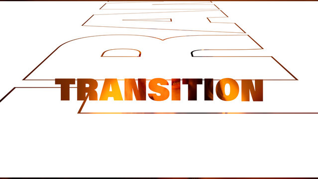 Abstract Transition with Animated Text