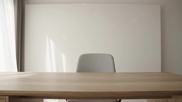 A serene and modern office scene evokes feelings of focus and productivity, perfect for marketing materials or a website header.