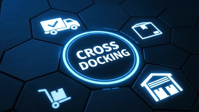 Cross docking concept is a logistics technique that aims to accelerate goods delivery and increase supply chain efficiency. It involves unloading goods from vehicles making incoming shipments. 4k vide