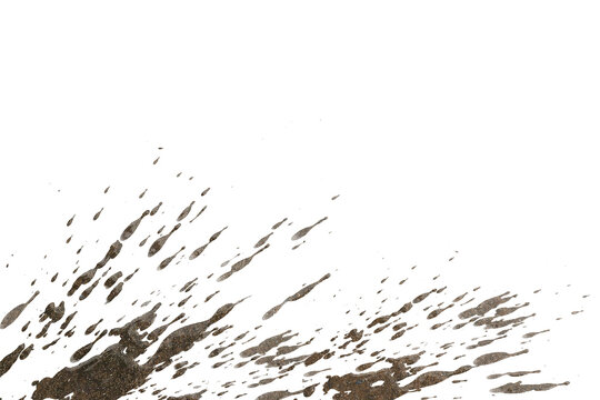  mud splash isolated transparency background..