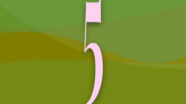 Colorful countdown timer from 10 to 1 against a green abstract wave background