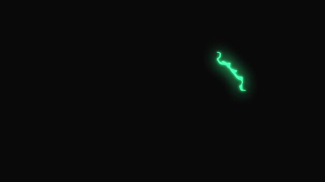 Electric Green Flash Visual Effects Animation with three different types with abstract movements