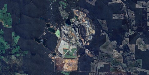 Greenbushes Lithium Mine Aerial View, Western Australia