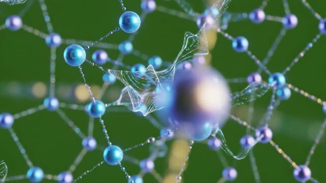 A captivating abstract image showcasing a neural network, conveying ideas of connectivity, complex systems, and future technology. Suitable for illust