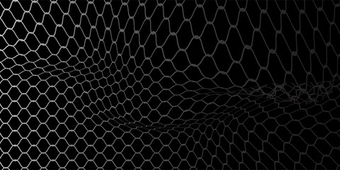 Curved net pattern. Seamless design for sportswear or equipment like soccer goals, volleyball nets, basketball hoops, hockey nets, and athletic gear. © Arya