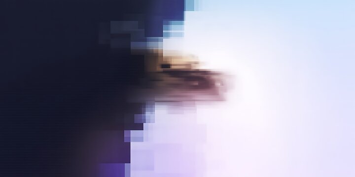 Blurry image of a dark object against a bright background