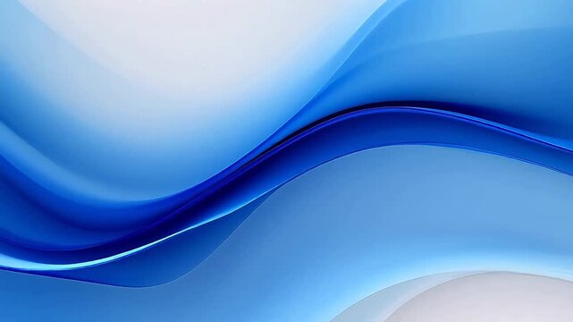 Digital technology blue and white curve lines abstract background