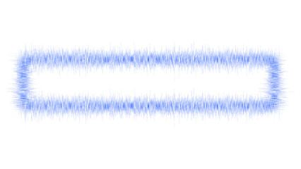 Electric Blue Digital Glitch Waveform Border