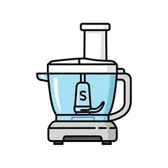Obraz premium Illustration of a food processor.