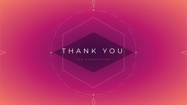 A profound heartfelt digital gratitude message for absolutely everything you have done expressed through an evolving modern abstract graphic design