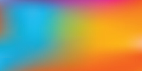 Obraz premium A vibrant colorful gradient background blending warm orange and cool blue tones with soft blur and smooth transitions, perfect for modern design, web headers, presentations, posters, 