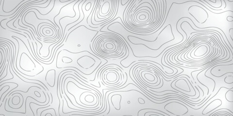 Minimal relief map background, subtle gray field filled with layered white geographic level lines forming irregular terrain shapes. © MOH