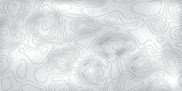 Cartographic terrain lines pattern, white altitude rings and curves scattered across muted gray field, minimalist style.