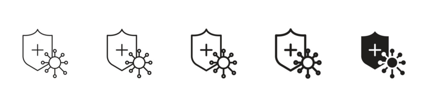 Shield virus icon