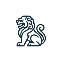Fototapeta premium Japanese Lion Logo
