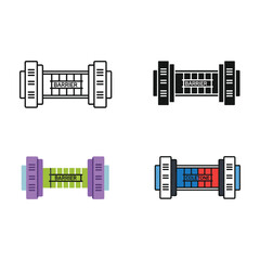 Obraz premium Pixel art city skyline with buildings and skyscrapers in a simple vector style showing an urban night scene