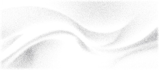 Abstract silver noise wave background vector with grain texture. Elegant white silk flow with grit and dust particles. Ethereal misty atmosphere with hazy fog and subtle gray gradient bg. © Imaster