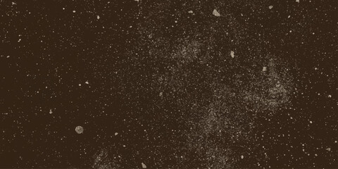 Luminous water drops glisten like a starry constellation against a dark abstract sky, creating a textured galaxy of white rain and cosmic dust across the deep black night of the universe © hossain