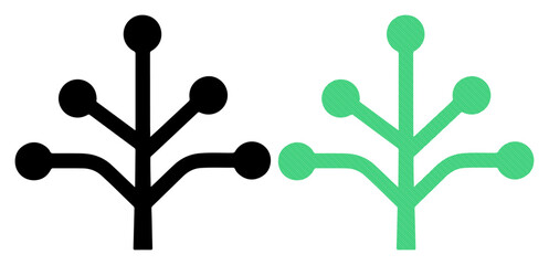 Abstract branching structure with nodes, representing growth or network connections. © tanbirmiah