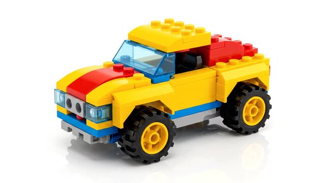 Lego Truck Build - A Colorful and Creative Construction Project.