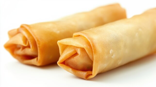 Golden Crispy Spring Rolls Ready to Eat