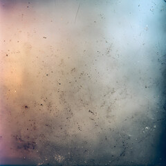 Fototapeta premium Analog film texture background with subtle grain dust particles faint scratches and soft light leaks scattered across faded color tones showcasing nostalgic vintage film surface