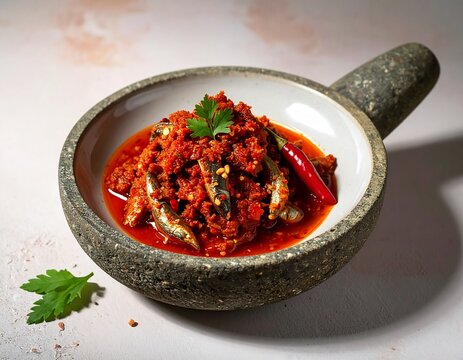 Sambal Teri Indonesian Chili Sauce with Crispy Anchovies