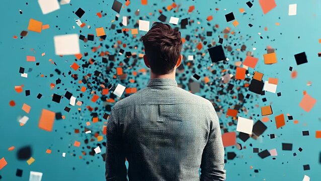 Stunning Photorealistic Portrait with Colorful Abstract Background