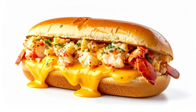 long submarine sandwich filled with hot meat and melting cheese