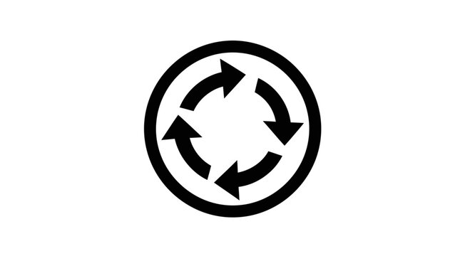 Circular Arrows Symbol, Refresh, Recycle, Repeat, Loop, Cycle, Reload Icon