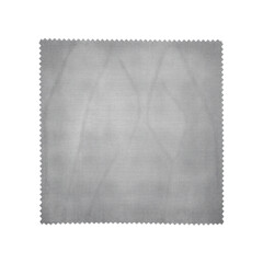 Microfiber cloth fabric swatch textile isolated on a transparent background for design and material presentation