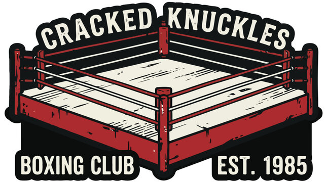 Cracked Knuckles Boxing Club Est 1985 Logo.