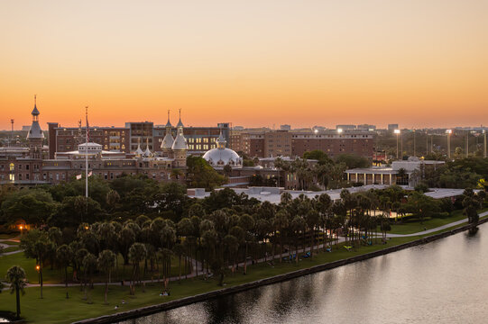 The historic minarets of Plant Hall at the University of Tampa a