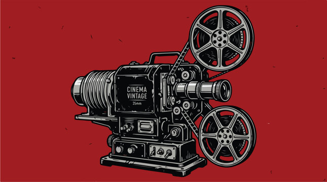Vintage Film Movie Camera.