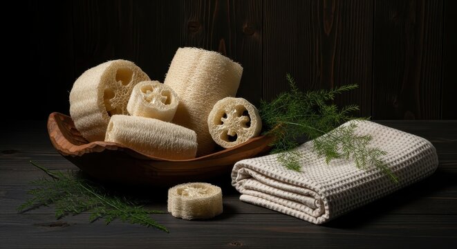 Natural Loofah Collection for Luxurious Bathing and Gentle Exfoliation